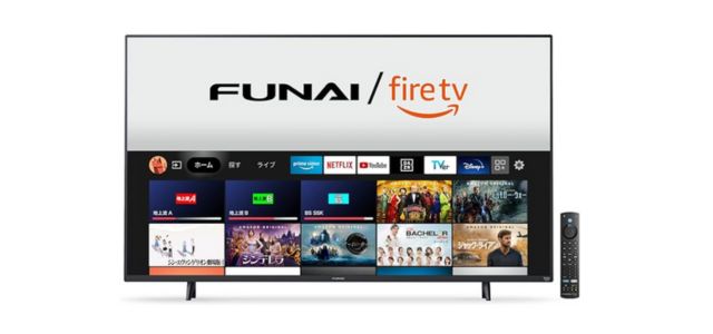 Amazonのスマートテレビ（フナイ FUNAI 32V型 Fire TV搭載 液晶スマートテレビ Alexa対応 ダブルチューナー内蔵 外付けHDD対応(裏番組録画可能)）